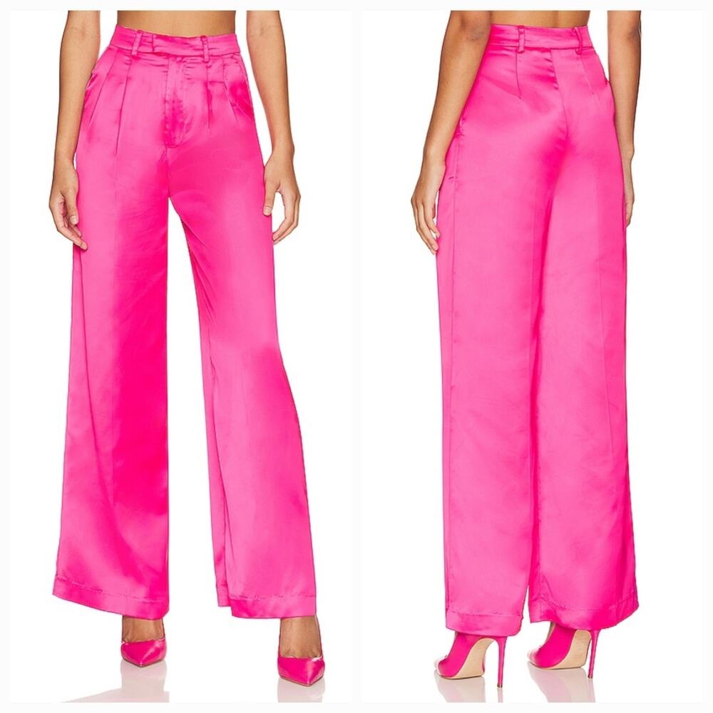 Lovers and Friends Andie Trouser Pant in Raspberry Pink Medium